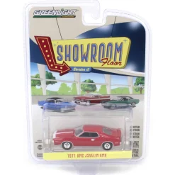 1/64 1971 AMC Javelin, Matador Red with White Hood Stripe, Showroom Floor Series 6