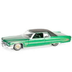 1/64 1971 Cadillac Coupe DeVille, Green & Gold, California Lowriders Series 5