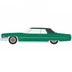 1/64 1971 Cadillac Coupe DeVille, Green & Gold, California Lowriders Series 5