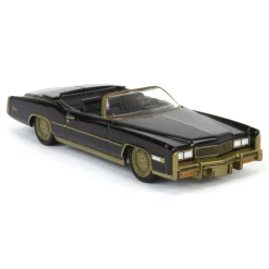1/64 1976 Cadillac Eldorado Convertible, Black & Gold, California Lowriders Series 6