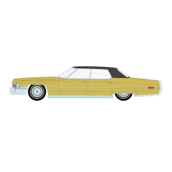1/64 1971 Cadillac Sedan Deville Lowrider, Gold Metallic, California Lowriders Series 7