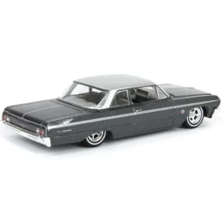 1/64 1964 Chevrolet Bel Air, Dark Gray & Silver Metallic, California Lowriders Series 6