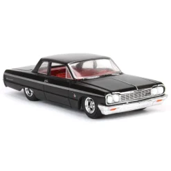 1/64 1964 Chevrolet Biscayne, Black with Red Interior, California Lowriders Series 4