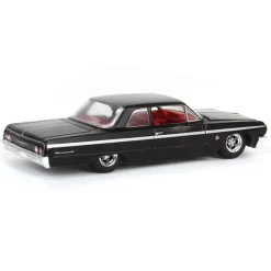 1/64 1964 Chevrolet Biscayne, Black with Red Interior, California Lowriders Series 4