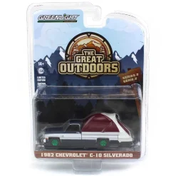 1/64 1982 Chevrolet C-10 Silverado with Truck Bed Tent, Great Outdoors Series 2--CHASE UNIT