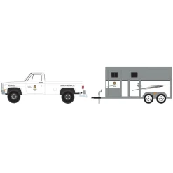 1/64 1987 Chevrolet C20 with Horse Trailer, LAPD Search & Rescue Mounted Platoon, Hitch & Tow Series 31