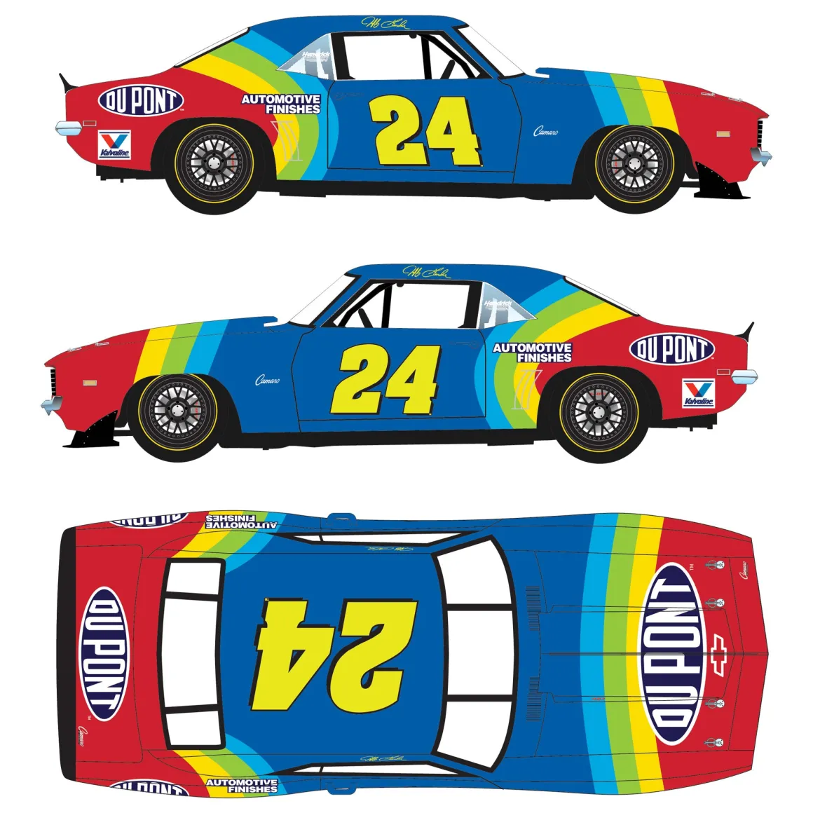 1/18 1969 Chevrolet Camaro, Jeff Gordon / Hendrick Motorsports First Win Tribute