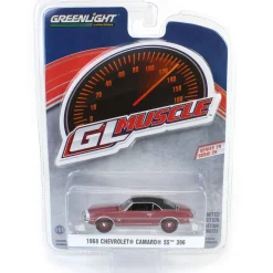 1/64 1968 Chevrolet Camaro SS 396, Cordova Maroon, GreenLight Muscle Series 29
