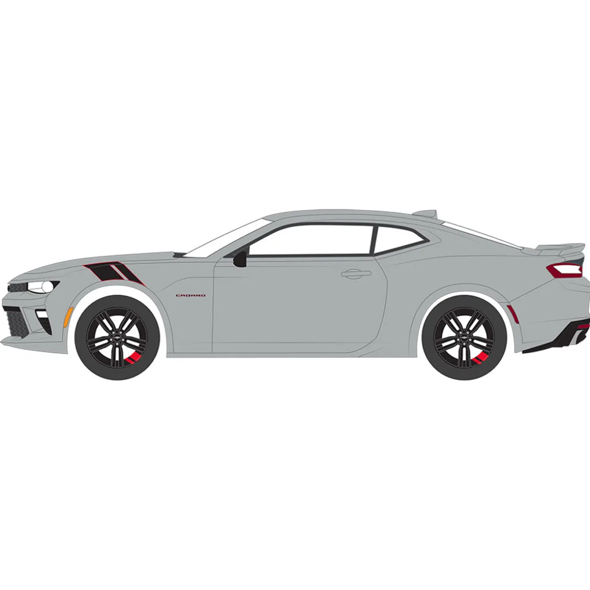 1/64 2018 Chevrolet Camaro SS Redline Edition, Silver Ice Metallic, GreenLight Muscle Series 28