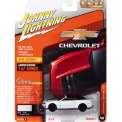 1/64 2013 Chevrolet Camaro ZL1 Convertible, White, Johnny Lightning