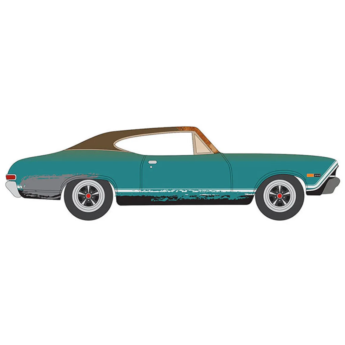 1/64 1968 Chevrolet Chevelle, Tripoli Turquoise, Johnny Lightning Project in Progress