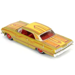 1/64 1963 Chevrolet Impala SS, Gold Metallic & Red, California Lowriders Series 4