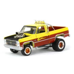1/64 1985 Chevrolet Silverado, Golden Yellow, Zingers by Johnny Lightning