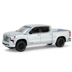 1/64 2024 Chevrolet Silverado High Country with Pop-Up Camper, Sterling Gray, Hitch & Tow Series 32