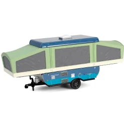1/64 2024 Chevrolet Silverado High Country with Pop-Up Camper, Sterling Gray, Hitch & Tow Series 32