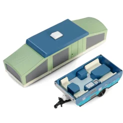 1/64 2024 Chevrolet Silverado High Country with Pop-Up Camper, Sterling Gray, Hitch & Tow Series 32