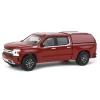 1/64 2022 Chevrolet Silverado LTD High Country with Camper Shell, Cherry Red, Showroom Floor Series 2