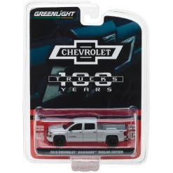 1/64 2018 Chevrolet Silverado, Red Line Series, 100th Anniversary of Chevy Trucks