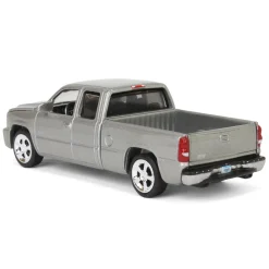 1/64 2006 Chevrolet Silverado SS Extended Cab Fleetside Pickup Truck, Silver, Auto World