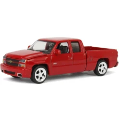1/64 2006 Chevrolet Silverado SS Extended Cab Fleetside Pickup Truck, Victory Red, Auto World