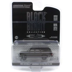 1/64 1985 Chevrolet Suburban C10 Custom Deluxe, Black Bandit Series 29