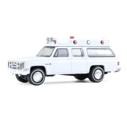1/64 1983 Chevrolet Suburban K20 Custom Deluxe Ambulance, Plain White, Hobby Exclusive