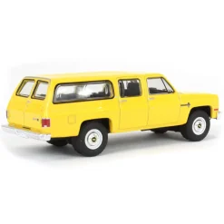 1/64 1987 Chevrolet Suburban K20 Custom Deluxe, Construction Yellow, Blue Collar Series 13