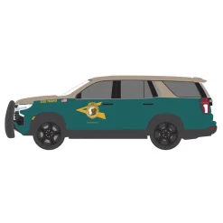 1/64 2023 Chevrolet Tahoe Police Pursuit Vehicle (PPV), New Hampshire State Police, Hot Pursuit Series 46