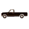 1/64 1972 Chevy C10 Lowrider, Black & Bronze, California Lowriders Series 7