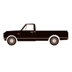 1/64 1972 Chevy C10 Lowrider, Black & Bronze, California Lowriders Series 7