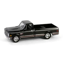 1/64 1972 Chevy Cheyenne C10 Short Bed, Black, Hobby Exclusive