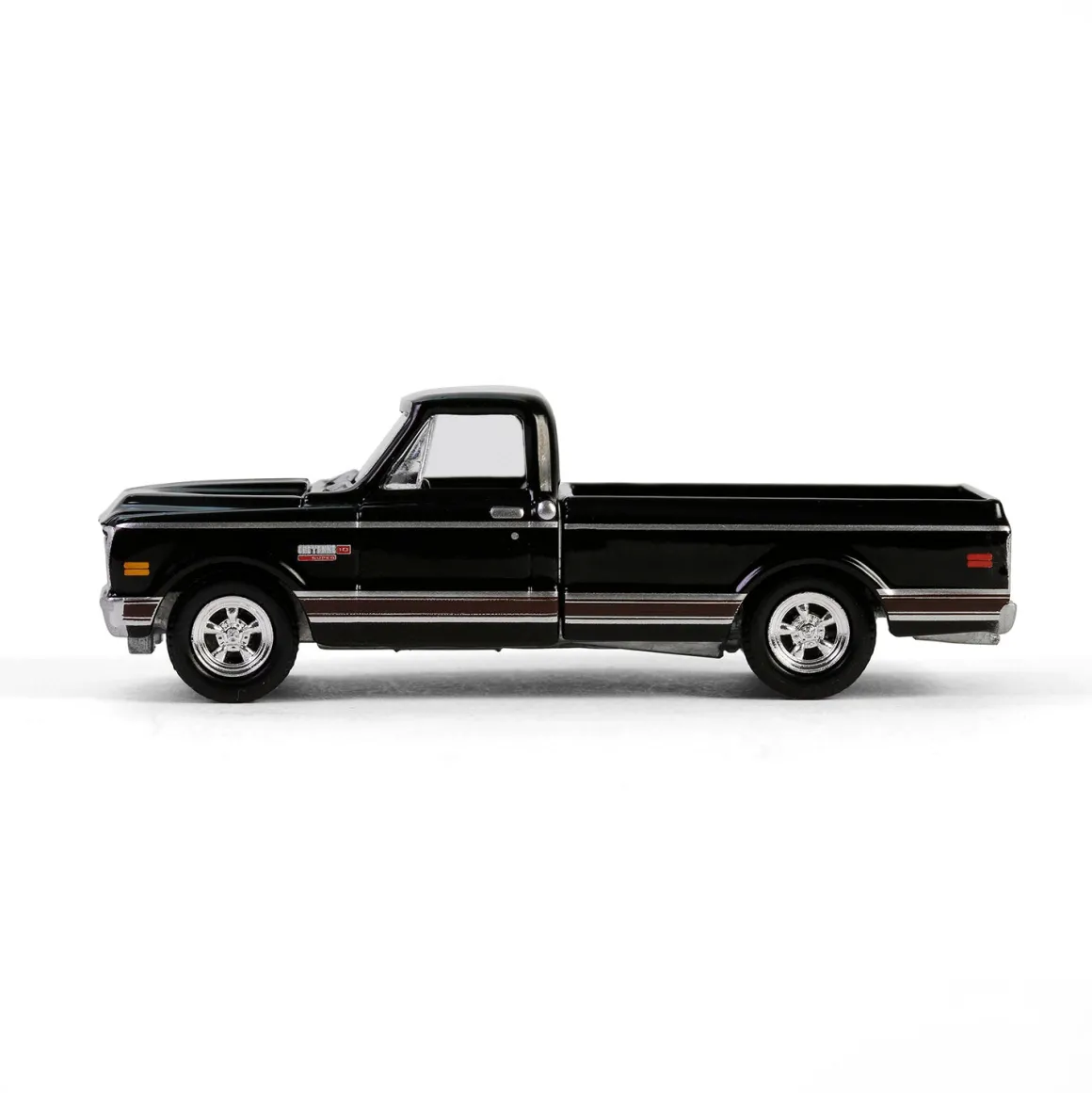 1/64 1972 Chevy Cheyenne C10 Short Bed, Black, Hobby Exclusive