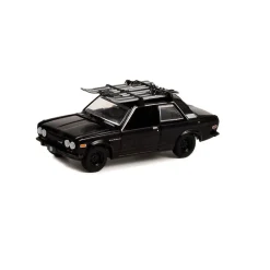 1/64 1971 Datsun 510 with Ski Roof Rack, Black Bandit Series 27