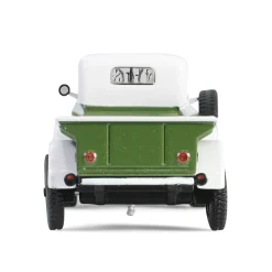 1/64 1950 Dodge Power Wagon with 1/4 Ton Cargo Trailer, Green & White, Hitch & Tow Series 32