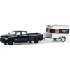 1/64 2023 Dodge Ram 2500 Gulf Oil with Small Gulftube Motor Oil Cargo Trailer, Hitch & Tow Series 29
