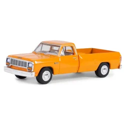 1/64 1982 Dodge Ram D-250, DOT Orange, Blue Collar Series 13
