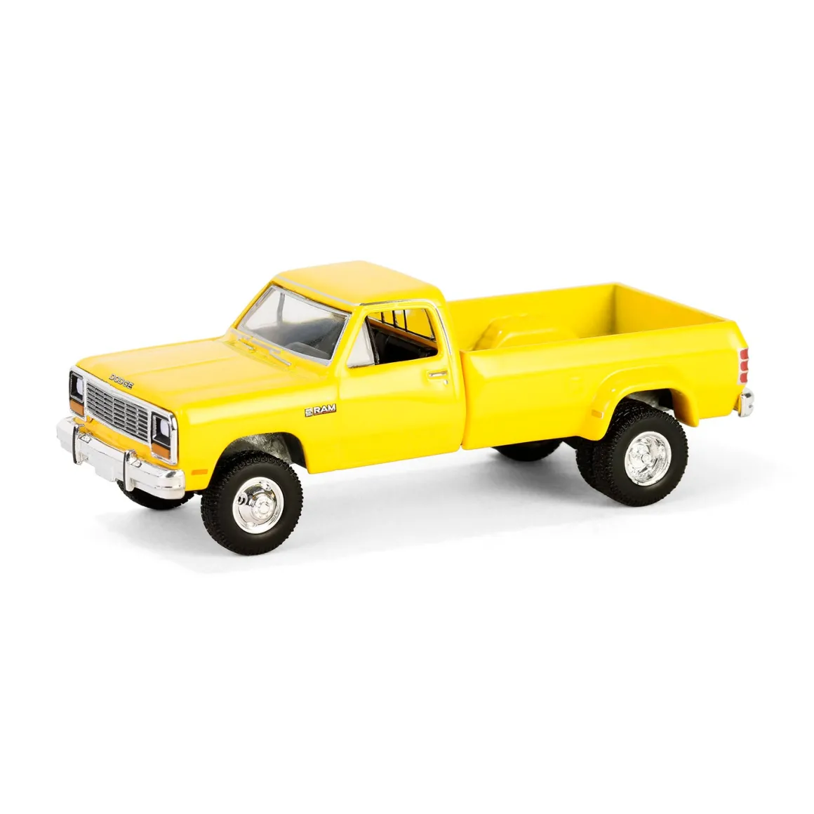 1/64 1982 Dodge Ram D350 Dually, Construction Yellow, Dually Drivers Series 15