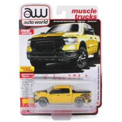 1/64 2023 Dodge Ram Rebel Havoc Edition, Baja Yellow, Auto World