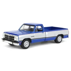 1/64 1992 Dodge Ram 1st Generation, Blue & Silver, Outback Toys Exclusive