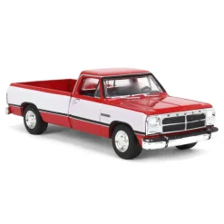1/64 1992 Dodge Ram 1st Generation, Red & White, Outback Toys Exclusive