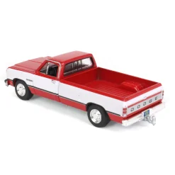 1/64 1992 Dodge Ram 1st Generation, Red & White, Outback Toys Exclusive