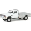 1/64 1985 Dodge Ram W350 Dually Flatbed Pickup Truck, White with Silver Flatbed, Diecast Direct Exclusive