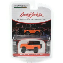 1/64 1967 Ford Bronco, Custom Orange with Black Top, Barrett-Jackson Scottsdale Series 10
