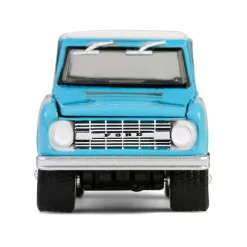 1/64 1966 Ford Bronco Custom SUV, Scottsdale 2024, Turquoise Blue, Barrett-Jackson Series 15