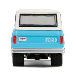 1/64 1966 Ford Bronco Custom SUV, Scottsdale 2024, Turquoise Blue, Barrett-Jackson Series 15