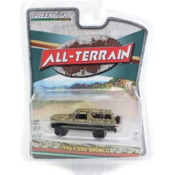 1/64 1996 Ford Bronco Lifted, Camo & Black, All-Terrain Series 14