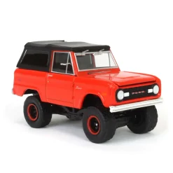 1/64 1969 Ford Bronco Lifted with Soft Top, Poppy Red, All-Terrain Series 16