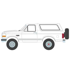 1/64 1993 Ford Bronco XLT, Oxford White, Hobby Exclusive