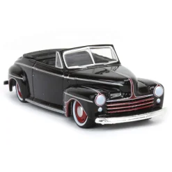 1/64 1947 Ford Deluxe Convertible Lowrider, Black & Red, California Lowriders Series 5