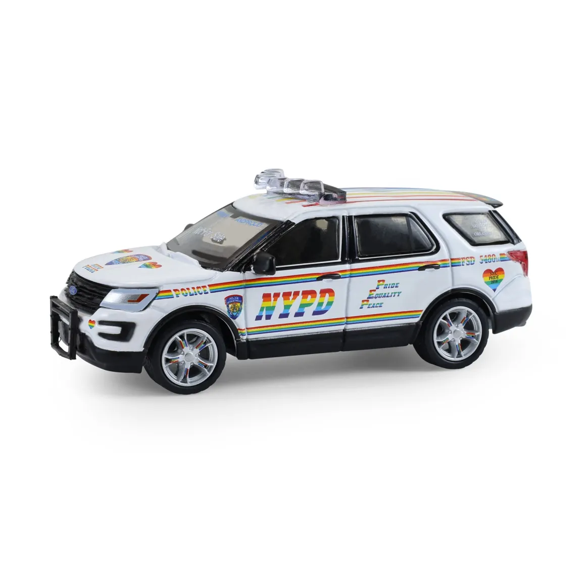 1/64 2016 Ford Explorer, NYPD Pride Livery, Hot Pursuit Series 47